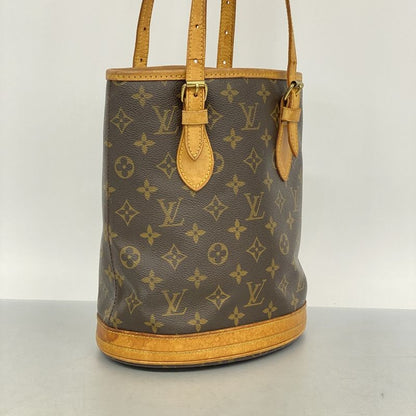 Louis Vuitton Tote Bag Monogram Bucket PM M42238 Brown Ladies