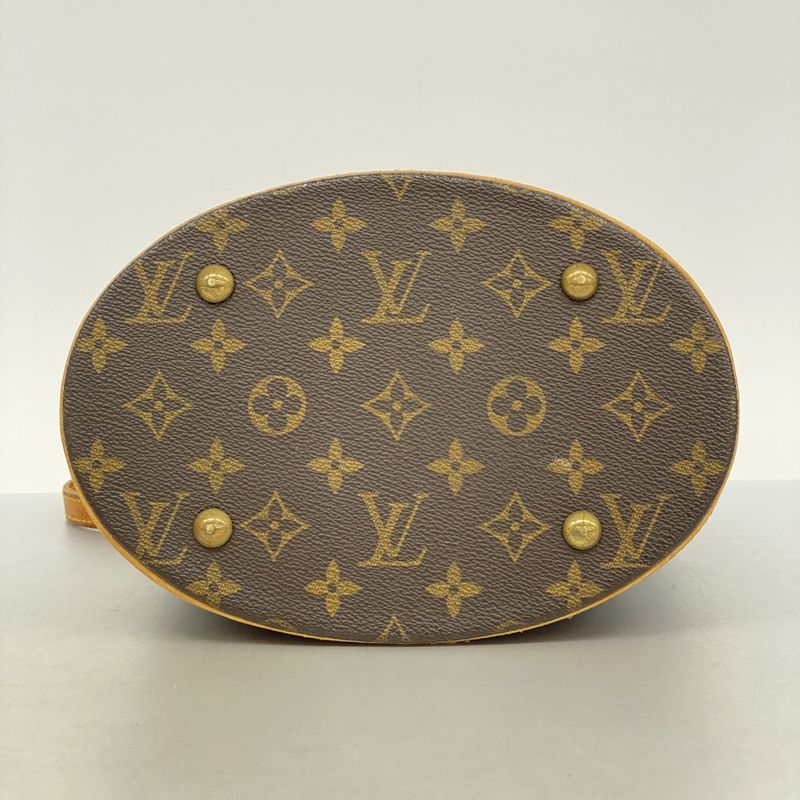 Louis Vuitton Tote Bag Monogram Bucket PM M42238 Brown Ladies