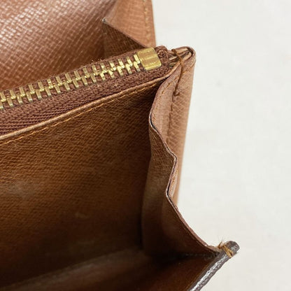 Louis Vuitton Long Wallet Monogram Pochette Porte Monet Cles Di M61723 Brown