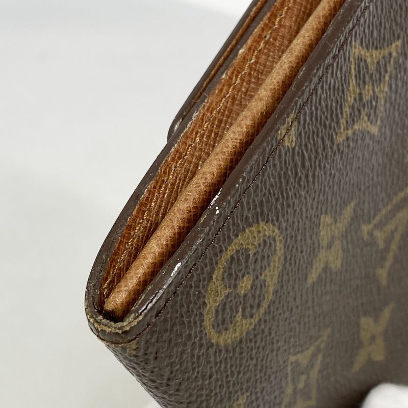 Louis Vuitton Long Wallet Monogram Pochette Porte Monet Cles Di M61723 Brown