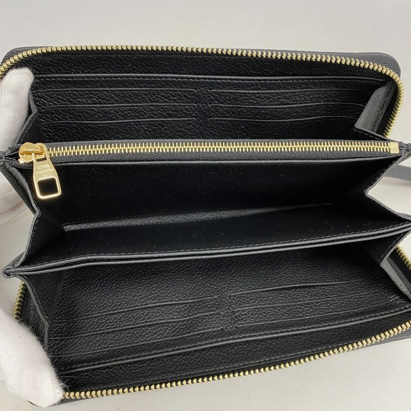 Louis Vuitton Long Wallet Monogram/empreinte Bicolor Zippy Wallet M80481 Black