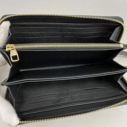 Louis Vuitton Long Wallet Monogram/empreinte Bicolor Zippy Wallet M80481 Black