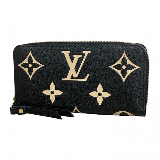 Louis Vuitton Long Wallet Monogram/empreinte Bicolor Zippy Wallet M80481 Black