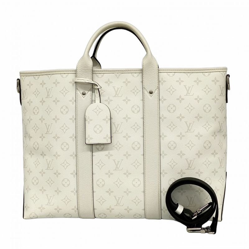 Louis Vuitton Tote Bag Taigarama Weekend Tote NM M30919 White 2way Bag Men's