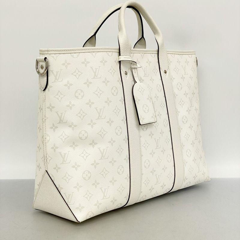 Louis Vuitton Tote Bag Taigarama Weekend Tote NM M30919 White 2way Bag Men's