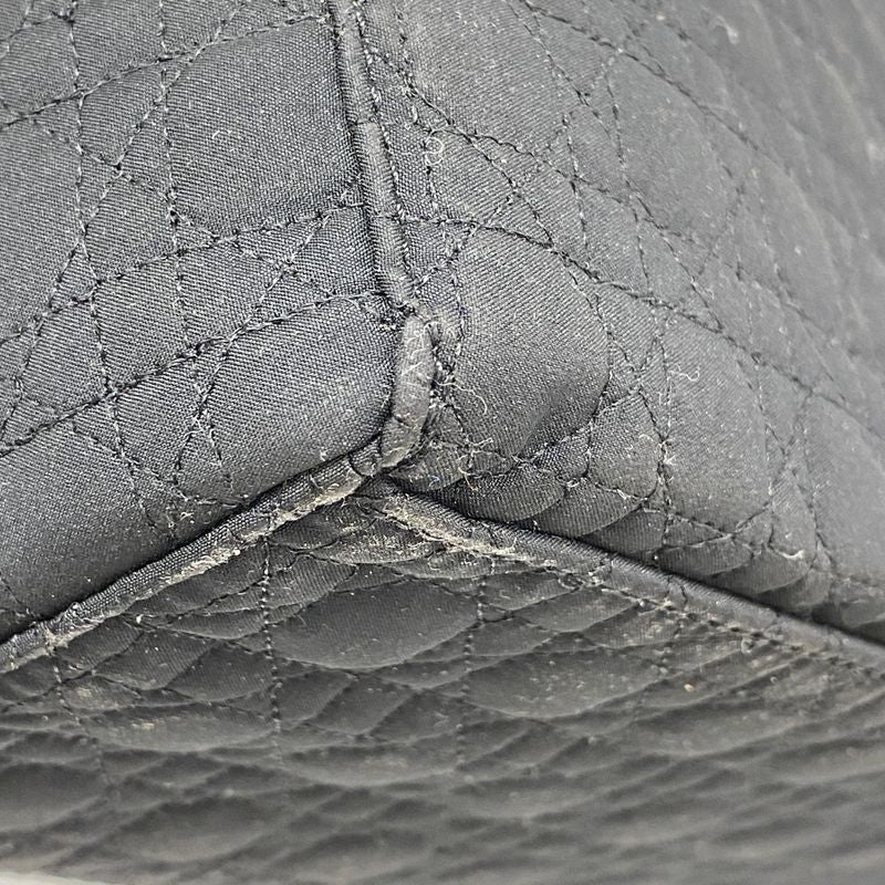 Christian Dior Handbag Canage Lady Dior Canvas Black Gold Hardware Women