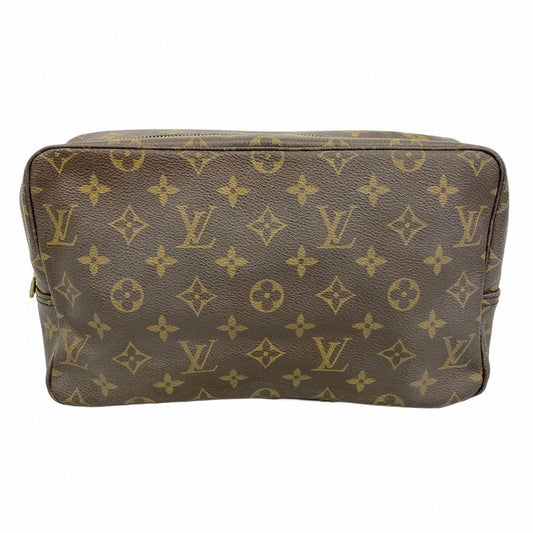 Louis Vuitton Pouch Monogram Trousse Toilette 28 M47522 Brown Women's