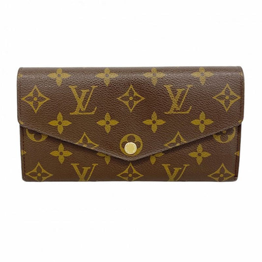 Louis Vuitton Long Wallet Monogram Portefeuille Sarah M60531 Brown Ladies
