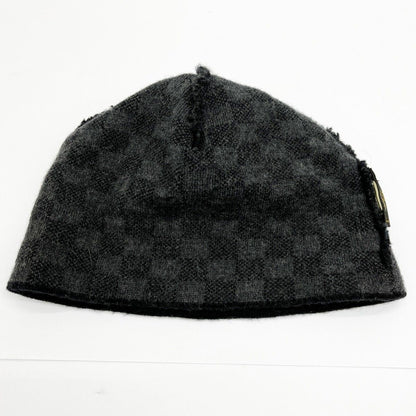 Louis Vuitton Knit Cap Hat Wool Women's Black