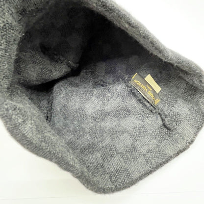 Louis Vuitton Knit Cap Hat Wool Women's Black