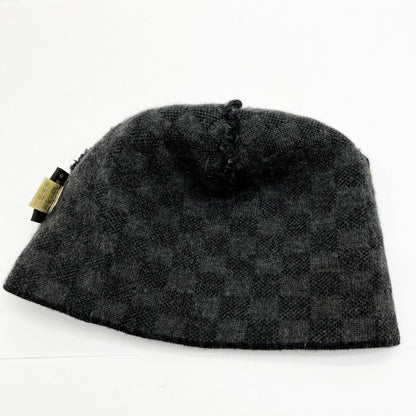 Louis Vuitton Knit Cap Hat Wool Women's Black