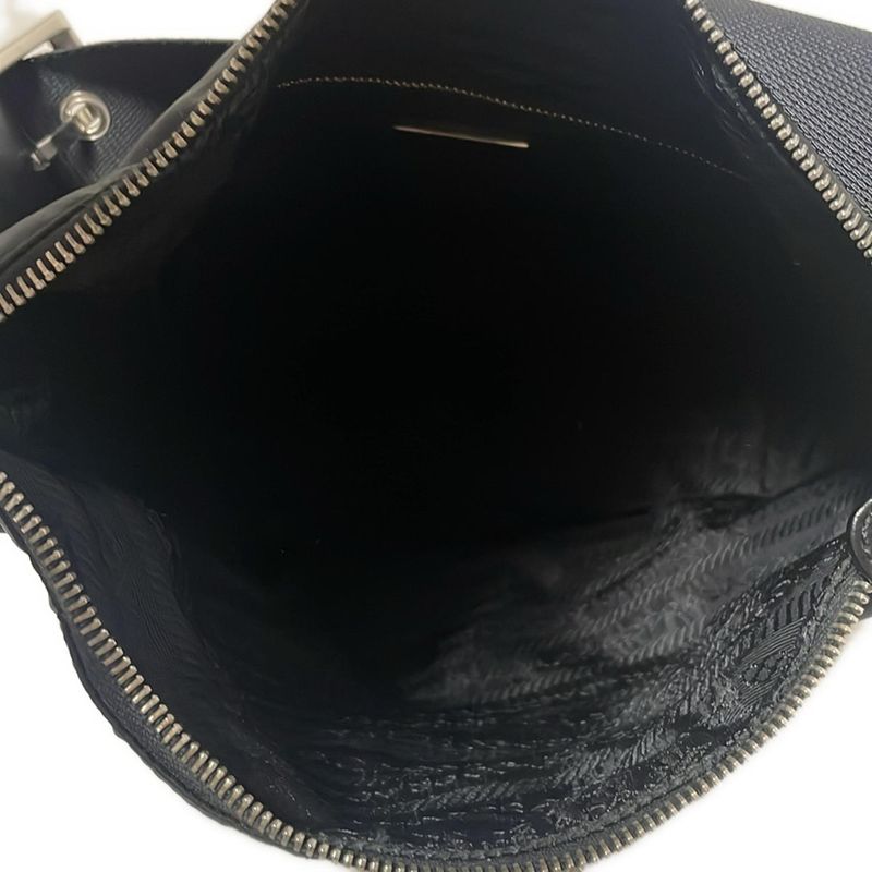 Prada Shoulder Bag  Black Leather