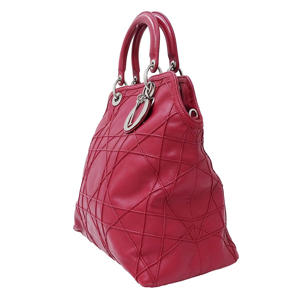 Dior Bag Women'S Brand Handbag Shoulder Bag 2way Leather Granville Wine Red