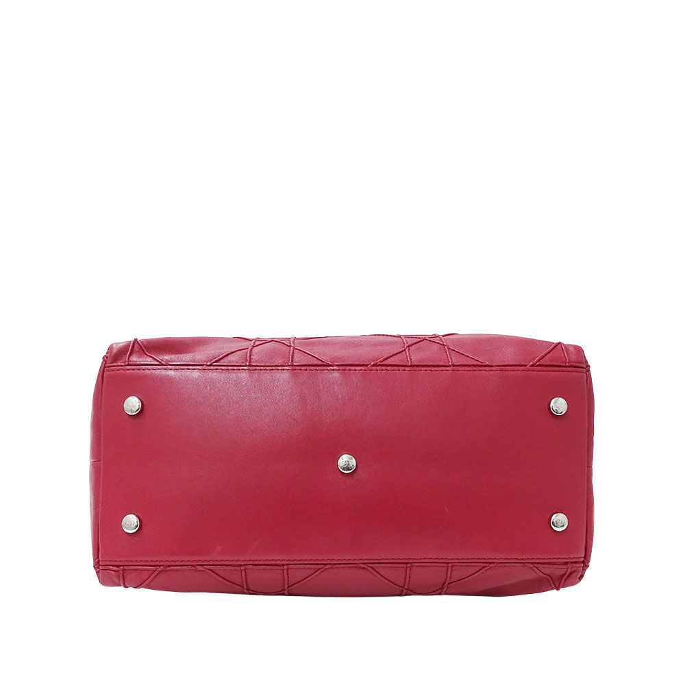 Dior Bag Women'S Brand Handbag Shoulder Bag 2way Leather Granville Wine Red