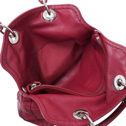 Dior Bag Women'S Brand Handbag Shoulder Bag 2way Leather Granville Wine Red