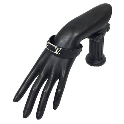 Sale Louis Vuitton Leather Bracelet Black Bracelet Neogram Aq7207