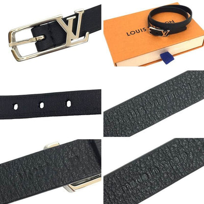 Sale Louis Vuitton Leather Bracelet Black Bracelet Neogram Aq7207