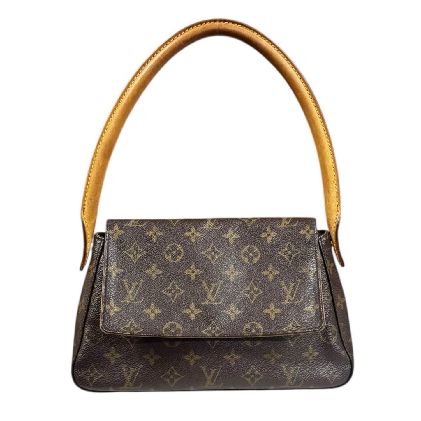 Louis Vuitton Mini Looping Monogram Shoulder Bag Monogram Canvas M51147 Brown