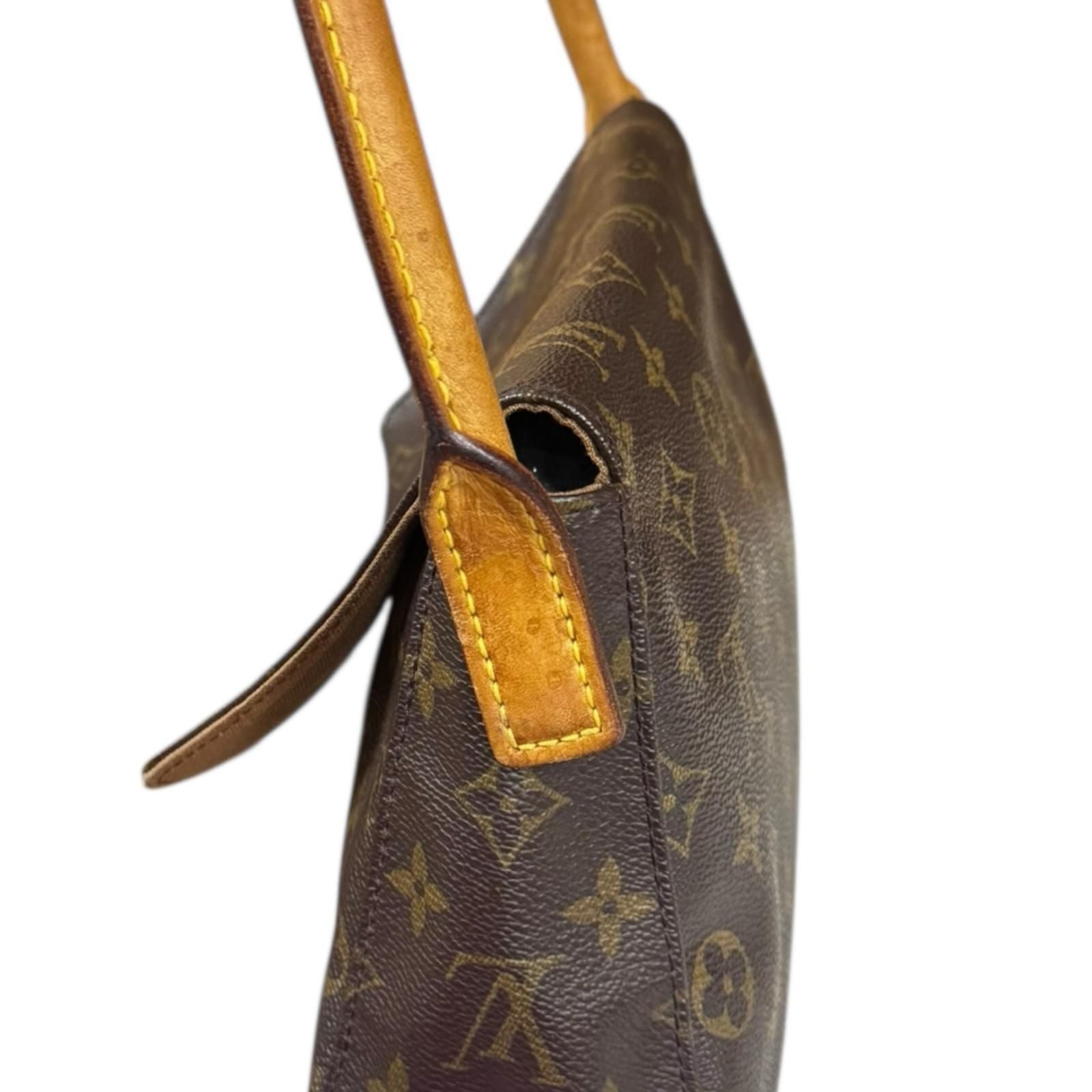 Louis Vuitton Mini Looping Monogram Shoulder Bag Monogram Canvas M51147 Brown