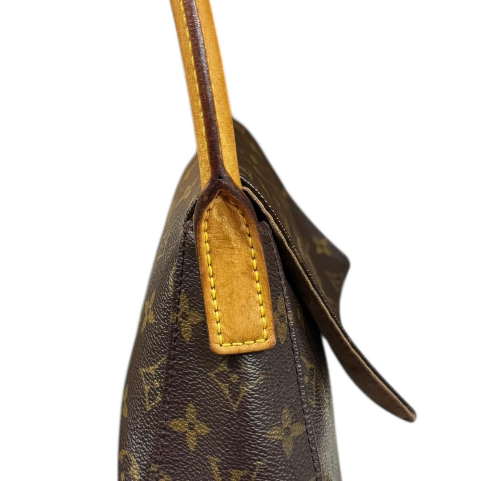 Louis Vuitton Mini Looping Monogram Shoulder Bag Monogram Canvas M51147 Brown