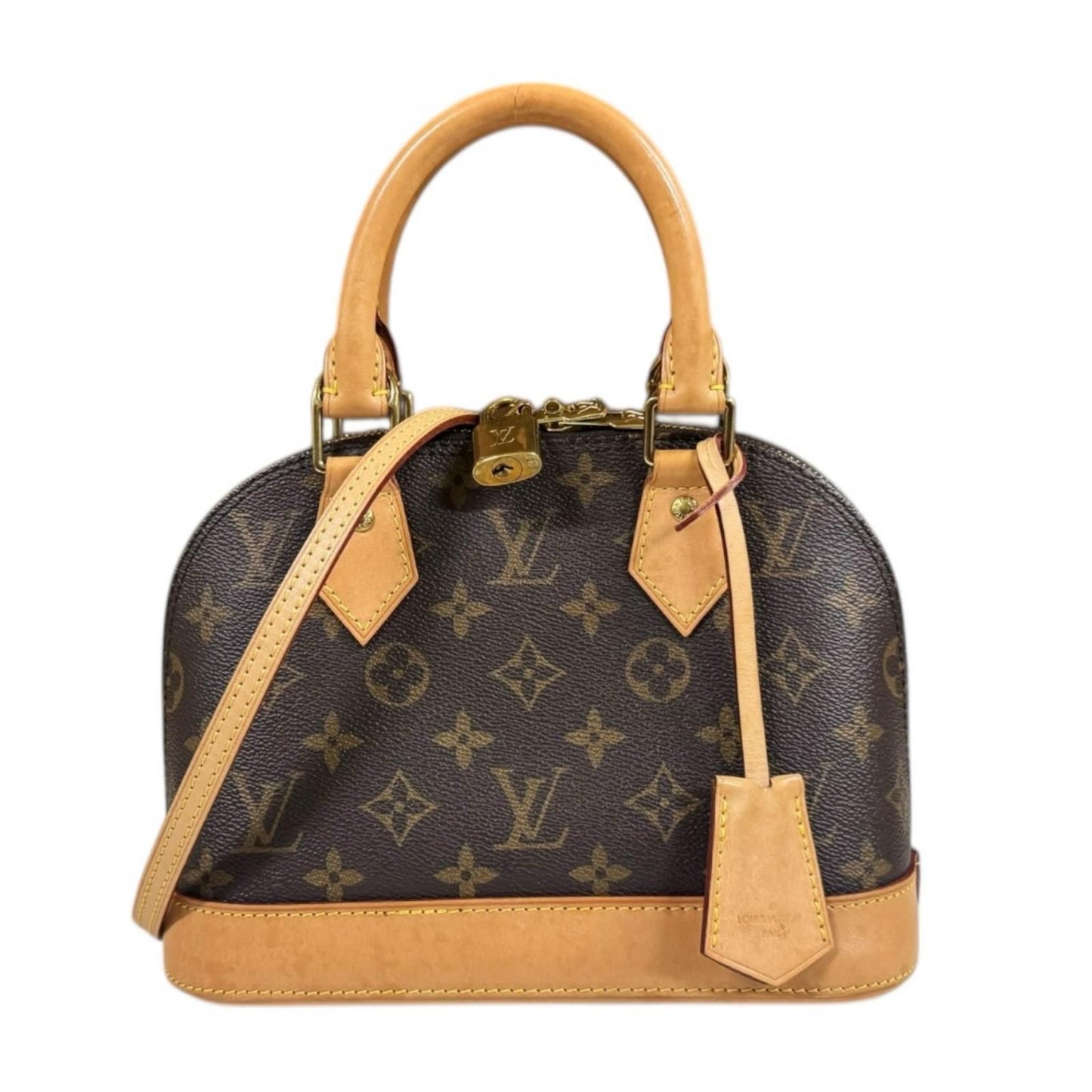 Louis Vuitton Alma BB Monogram Shoulder Bag Monogram Canvas M53152 Brown