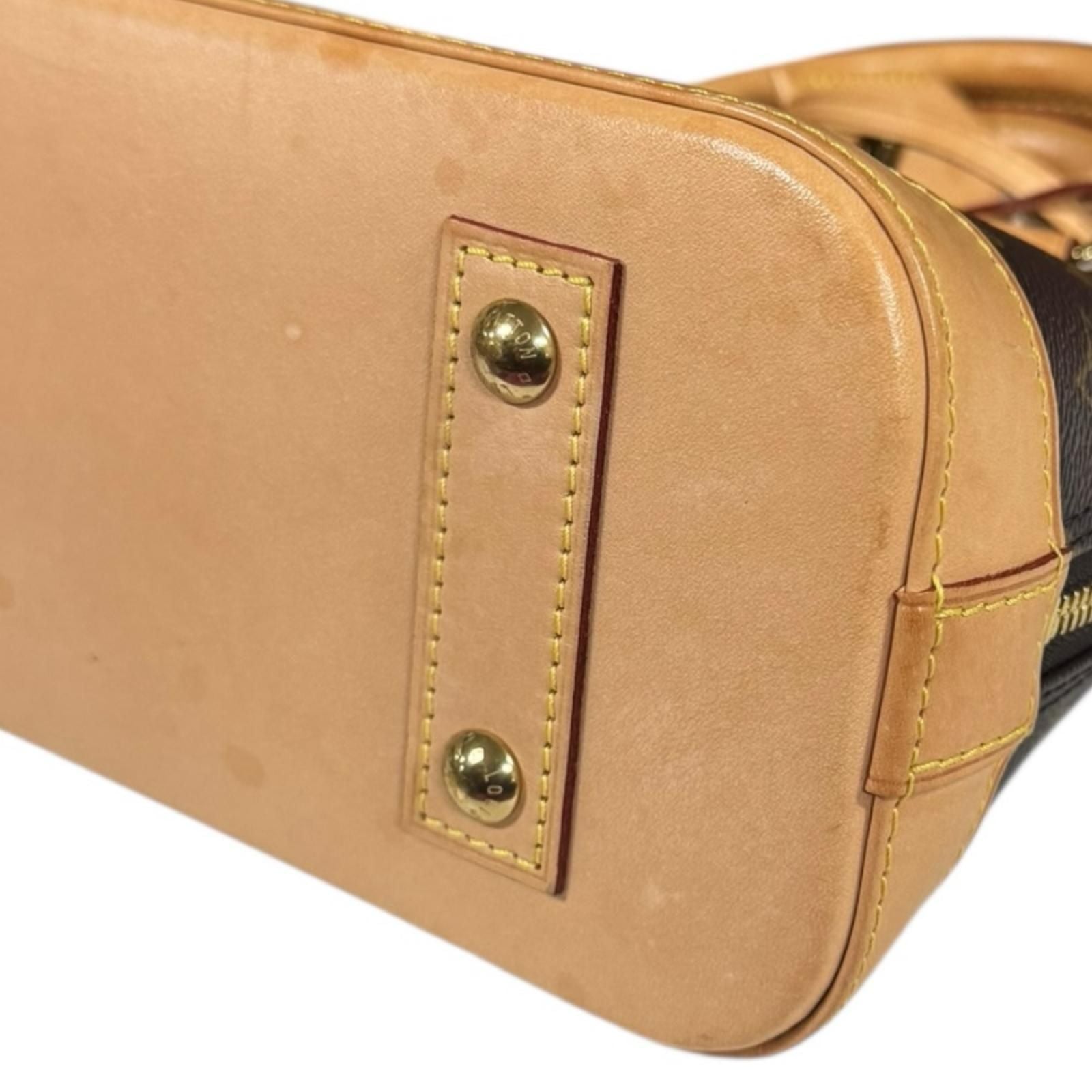 Louis Vuitton Alma BB Monogram Shoulder Bag Monogram Canvas M53152 Brown