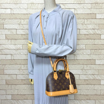 Louis Vuitton Alma BB Monogram Shoulder Bag Monogram Canvas M53152 Brown
