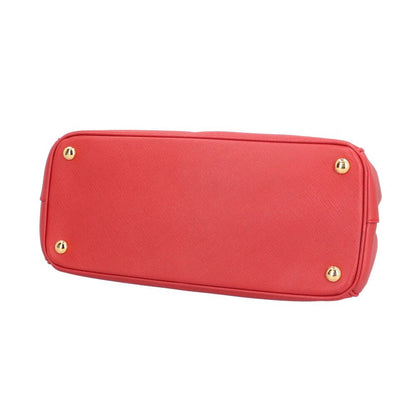Prada Galleria Saffiano Shoulder Bag Leather Bn1801 Red Ladies Prada Used Prada