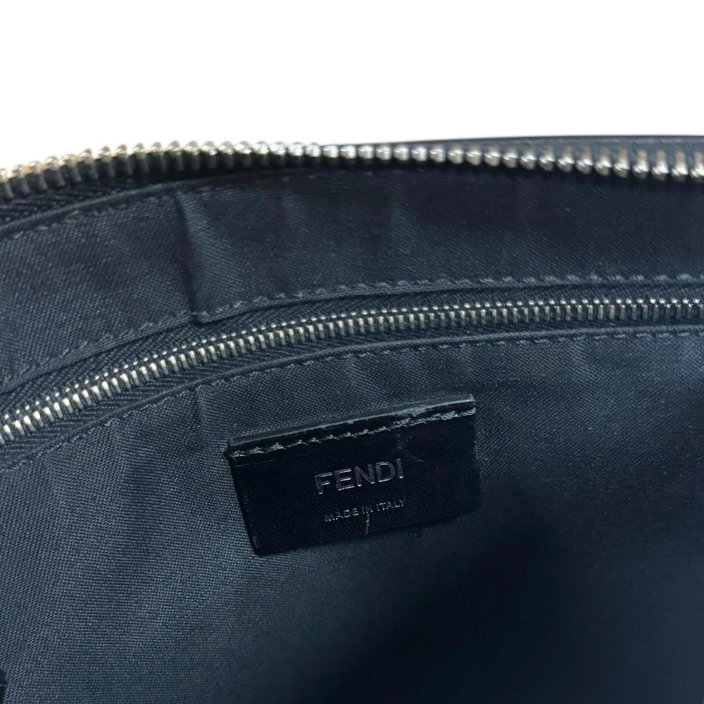 Fendi Zucca Shoulder Bag Leather 7va437 Brown Men's Fendi Used Fendi