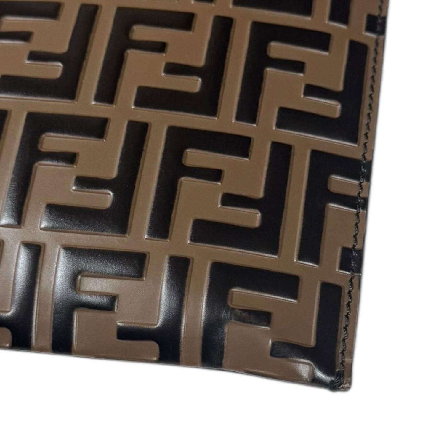 Fendi Zucca Shoulder Bag Leather 7va437 Brown Men's Fendi Used Fendi