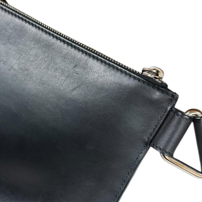 Fendi Zucca Shoulder Bag Leather 7va437 Brown Men's Fendi Used Fendi