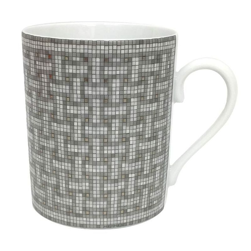 Sale Hermes Mug Mosaic van Quatre Platinum Aq7211
