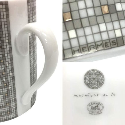 Sale Hermes Mug Mosaic van Quatre Platinum Aq7211