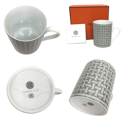Sale Hermes Mug Mosaic van Quatre Platinum Aq7211