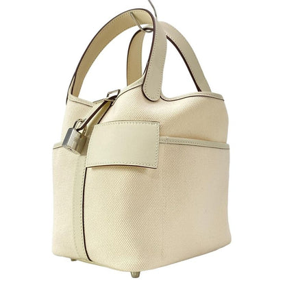 Hermes Handbag Picotin Lock Cargo PM Nata Silver Hardware