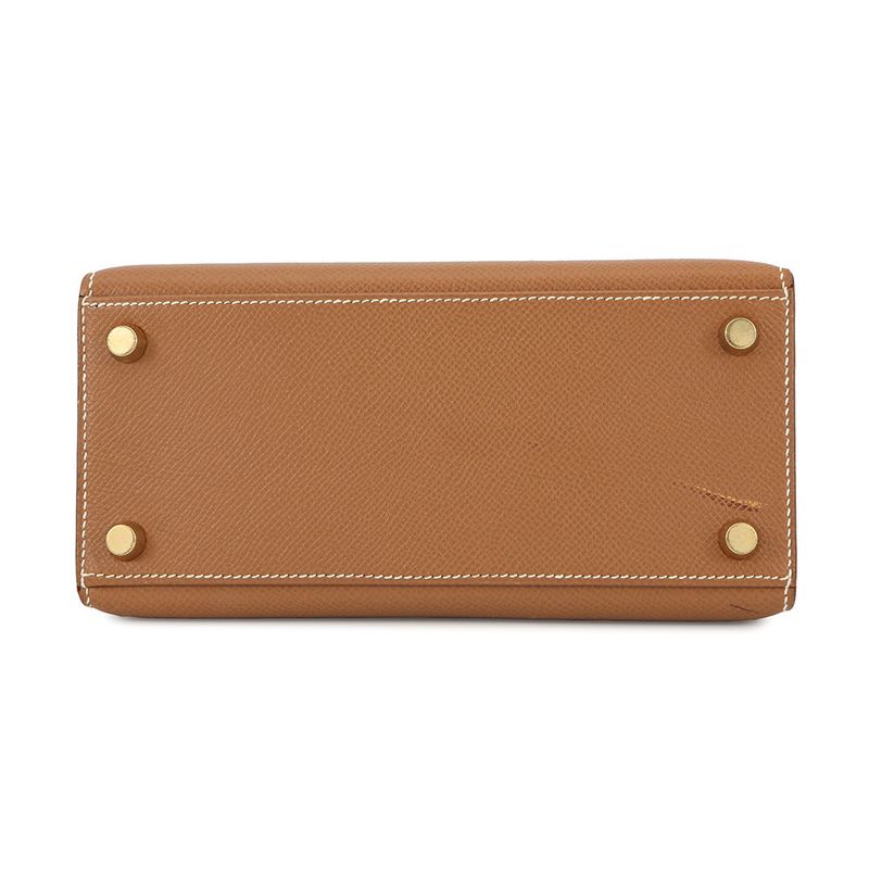 Hermes Handbag Mini Kelly 20 Sellier Gold
