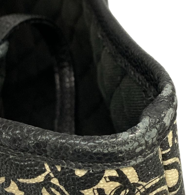 Chanel Tote Bag Cocos Travel Black X Red X Ivory Silver Hardware Leather