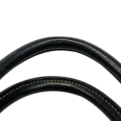 Chanel Tote Bag Cocos Travel Black X Red X Ivory Silver Hardware Leather