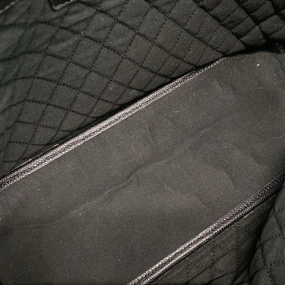 Chanel Tote Bag Cocos Travel Black X Red X Ivory Silver Hardware Leather