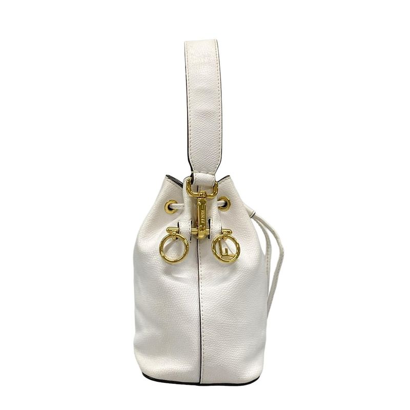 Fendi Handbag Montresor 8bs010 White Leather