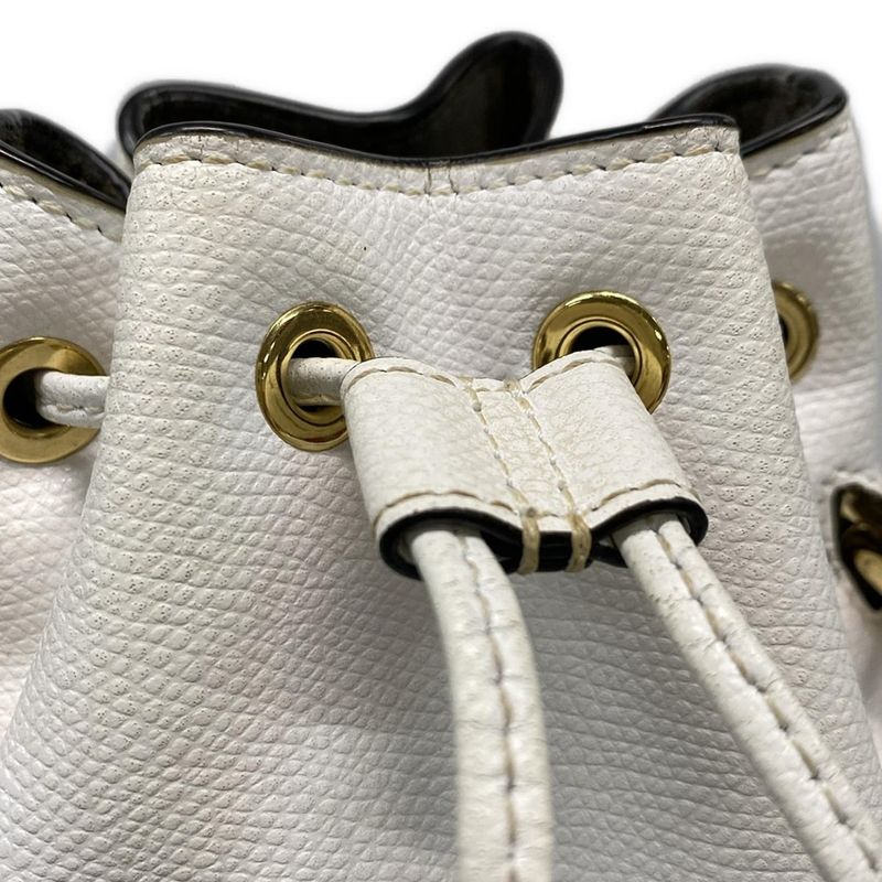 Fendi Handbag Montresor 8bs010 White Leather