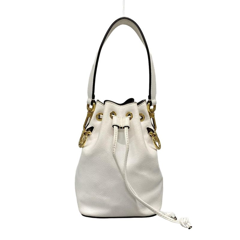 Fendi Handbag Montresor 8bs010 White Leather