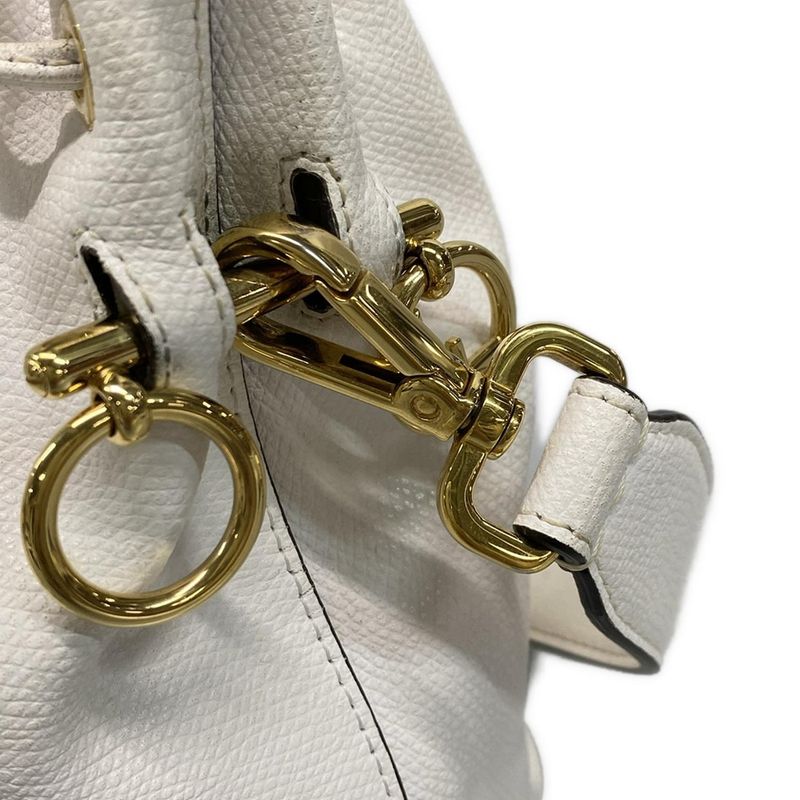 Fendi Handbag Montresor 8bs010 White Leather