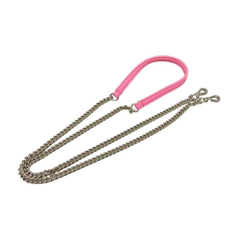 Fendi Handbag Baguette Mini 8bs017 Pink FF Shape Pressed With Detachable Handle