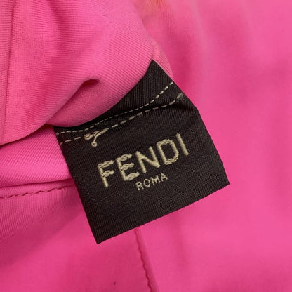 Fendi Handbag Baguette Mini 8bs017 Pink FF Shape Pressed With Detachable Handle