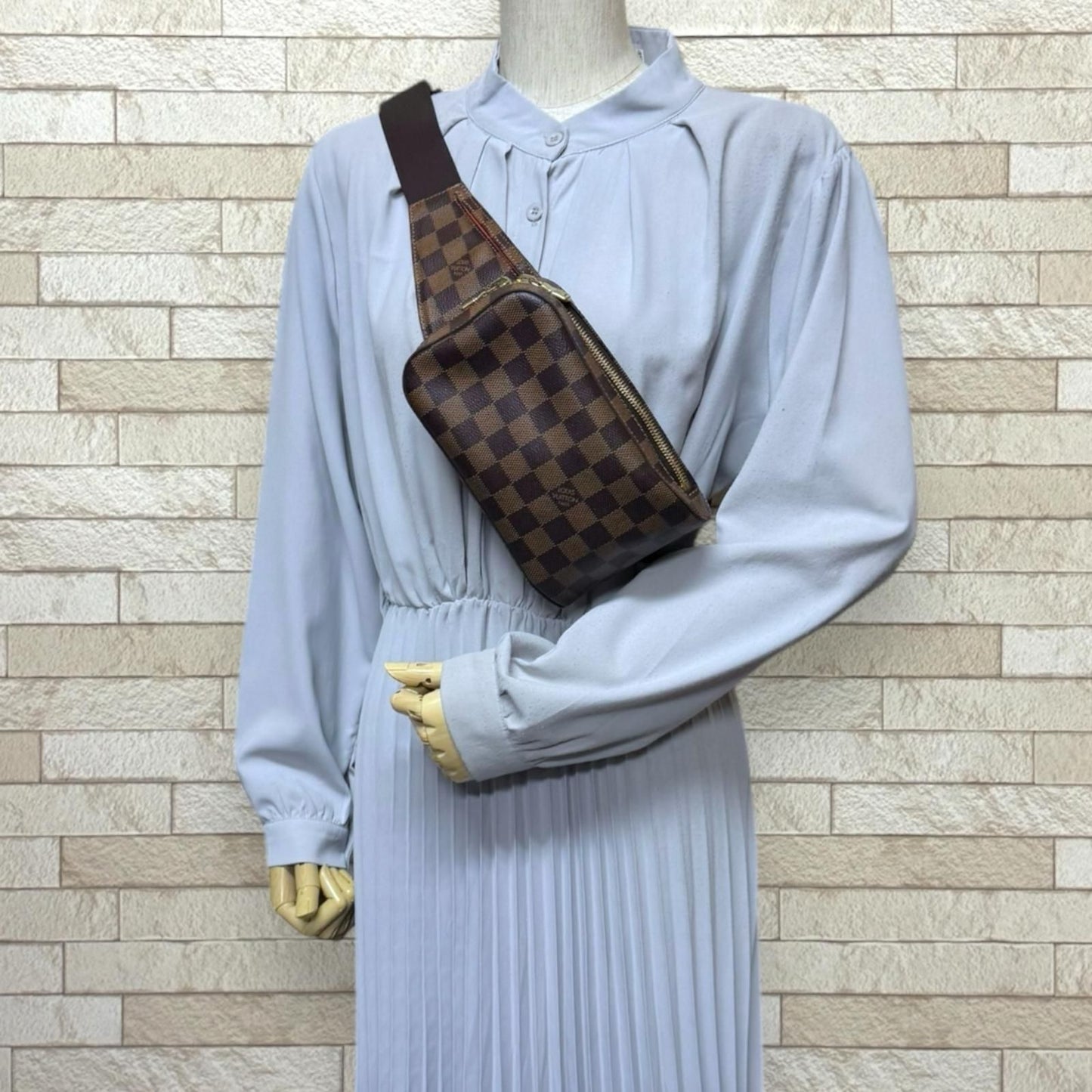 Louis Vuitton Jeronimos Damier Body Bag Damier Canvas N51994 Brown Men's Louis