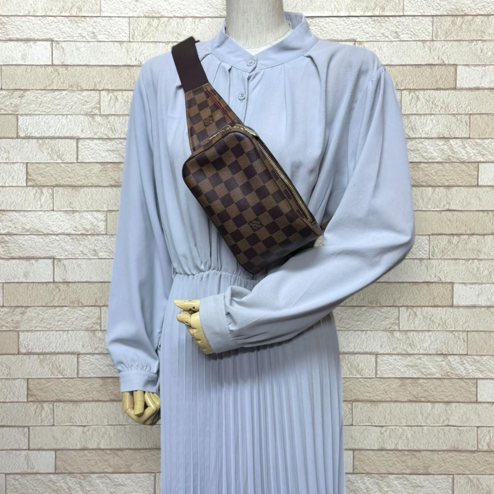 Louis Vuitton Jeronimos Damier Body Bag Damier Canvas N51994 Brown Men's Louis