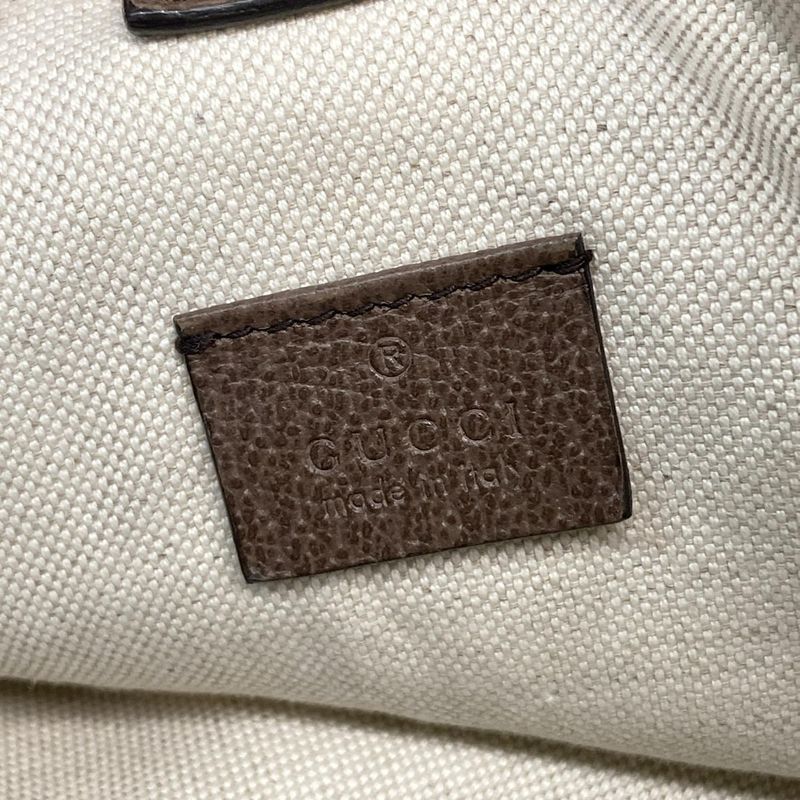 Gucci Backpack Sac Soft GG Supreme Backpack 473869 Beige X Ebony X Dark Brown