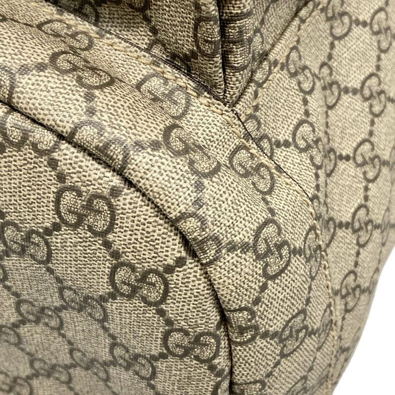 Gucci Backpack Sac Soft GG Supreme Backpack 473869 Beige X Ebony X Dark Brown