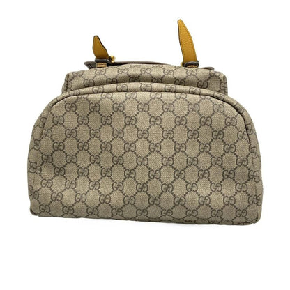 Gucci Backpack Sac Soft GG Supreme Backpack 473869 Beige X Ebony X Dark Brown